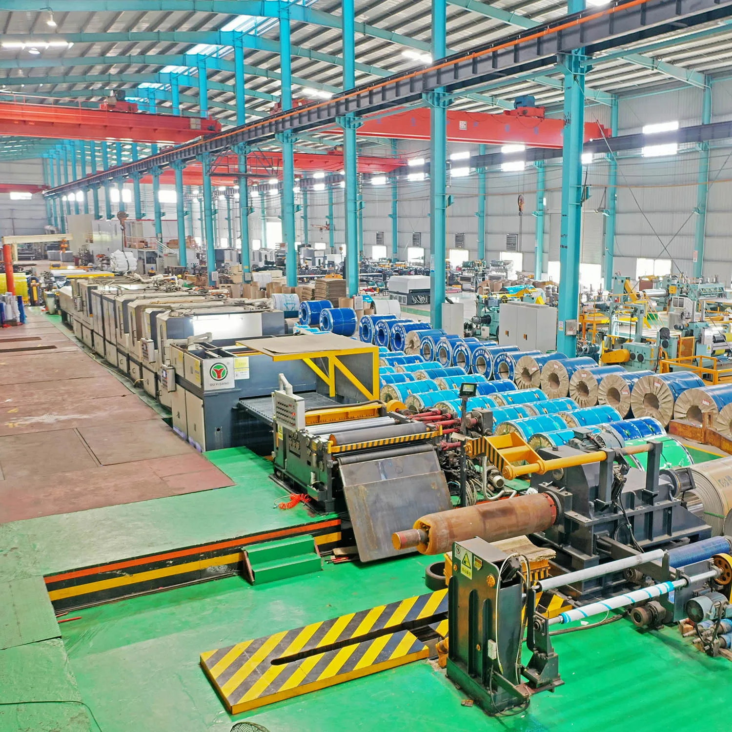 Stainless steel sheet and coil grinding production line under assembly
