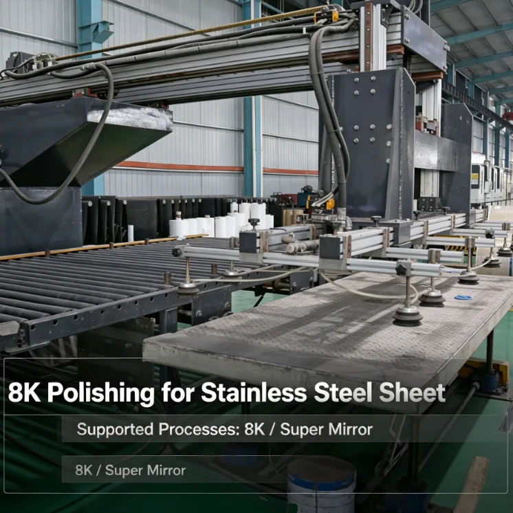 Automatic 8K Stainless Steel Sheet Polishing Line